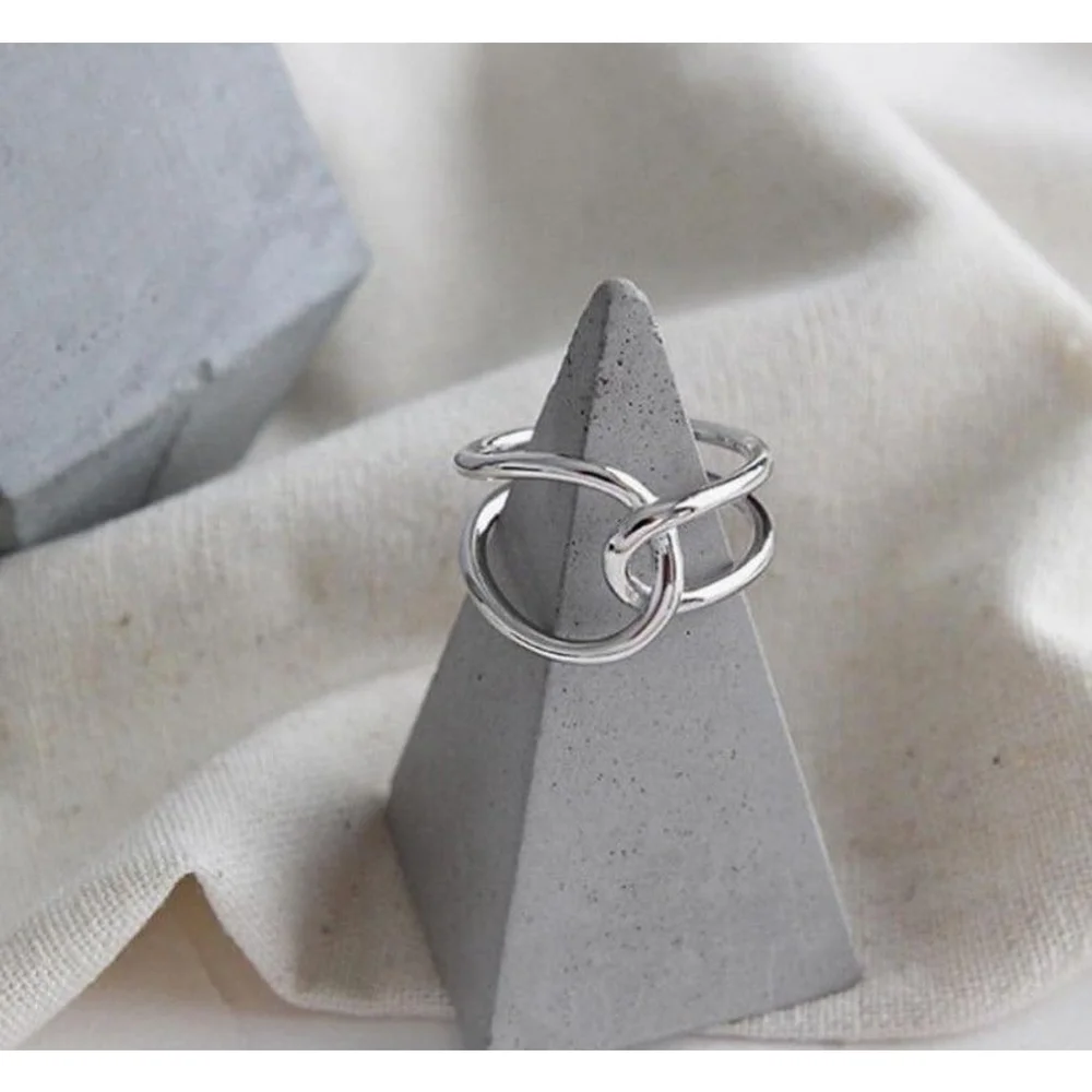Knot Adjustable Ring |‎ 925 Sterling Silver